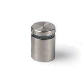 A single standoff pin with a metallic finish, designed for mounting lightweight panels and signage.