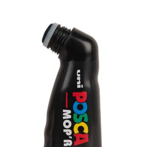 Posca marker with colorful branding on a white background