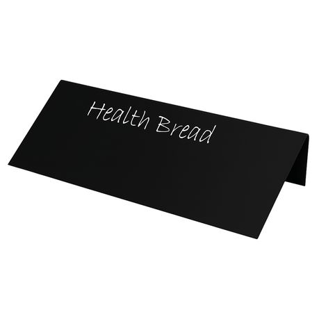 Black sign with 'Health Bread' text on a white background
