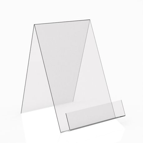 Front view of acrylic A4 book stand