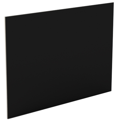 A7 plain black write and wipe card