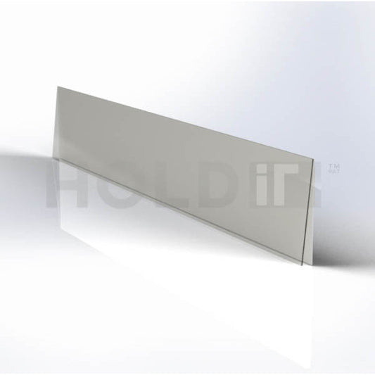 Side profile peel-and-stick shelf-edge label holder for retail displays