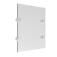 A4 Acrylic Certificate Holder with Standoff Pins | Wall Mounted Display Frame