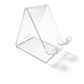Clear acrylic A-frame phone stand for desktop and retail display use