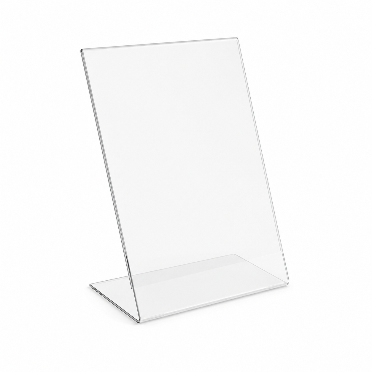 Clear Acrylic L-Menu Stands – Professional Displays (5 Pack)