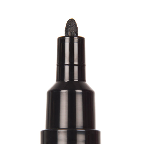 Posca marker pen with 'uni' branding on a white background zoom in on the tip