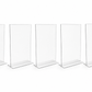 Clear Acrylic T-Menu Stands for Signs, Menus & Promotions (Pack of 5)