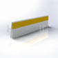 back view of peel-and-stick shelf-edge label holder for retail displays