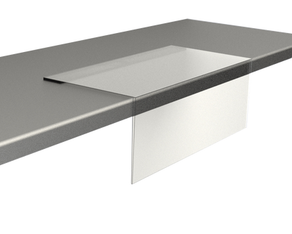 A card holder with a magnet mounted onto a shelf