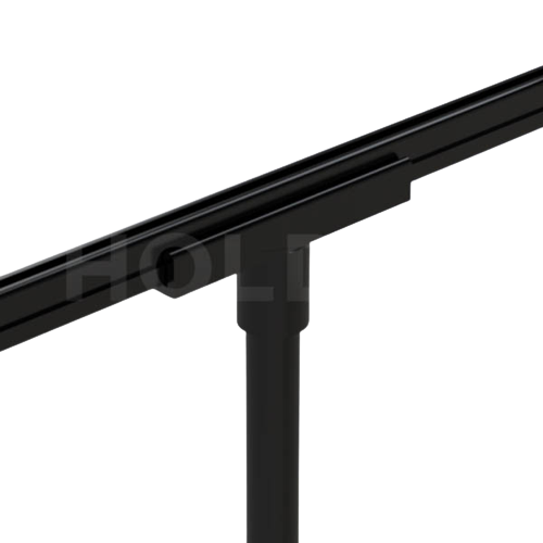 Close up on  freestanding display stand with a frame