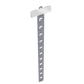 A gray mobile hanging hook display strip with multiple hooks, used for retail merchandise.