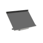 A stainless steel holder designed to be used with a hot food stand, featuring a shorty stainless steel foot.