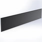Black peel-and-stick shelf-edge label holder for retail displays