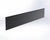 Black peel-and-stick shelf-edge label holder for retail displays